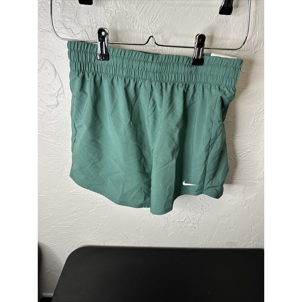 Nike Kids Running Shorts Elastic Waist Athletic Teal Green Large New With Tags